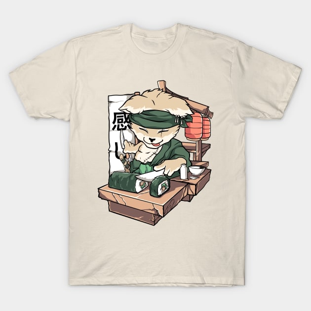 Zoro cat ramen T-Shirt by Rexgraphic